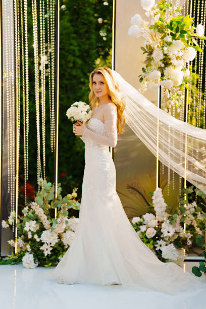 istock The bride on the podium for off-site registration. 2149649766