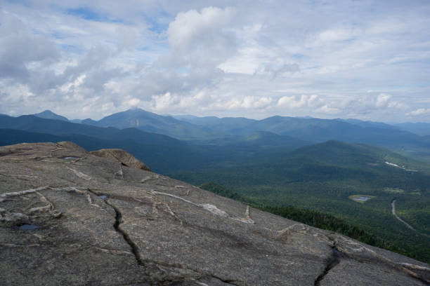 istock View of a distant mountain range from atop a mountain 2149650897