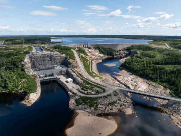 istock Aerial View of Hydro Electricity Dam, Quebec, Canada 2149654062