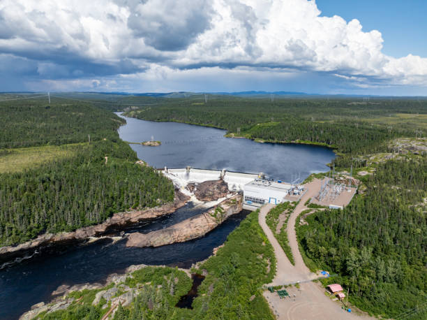 istock Aerial View of Hydro Electricity Dam, Quebec, Canada 2149654589