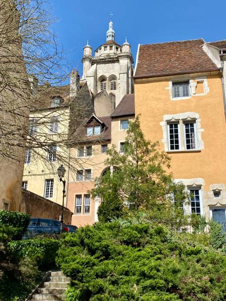 France - Dole village - architecture on the old town