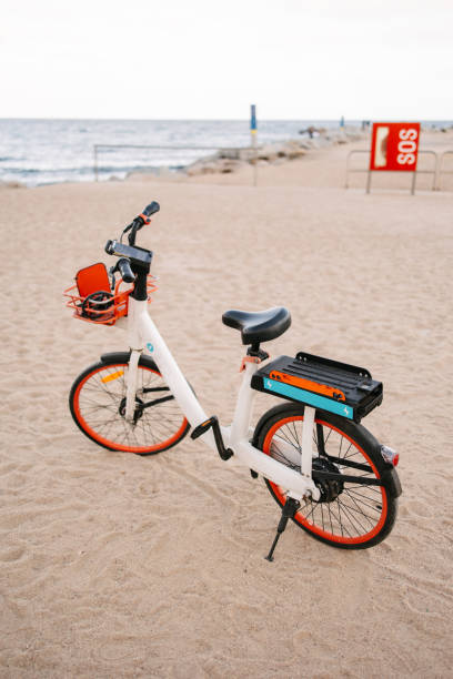 istock Electric bike on the beach 2149659105