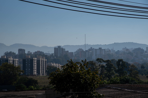 Urban landscape of the city of Santa Maria, RS, Brazil.