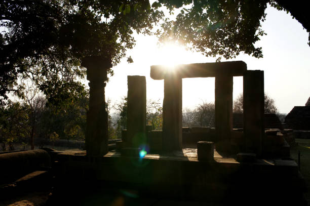 Sanchi, ancient Buddhist stupa, ancient ruins, Holy Indian city