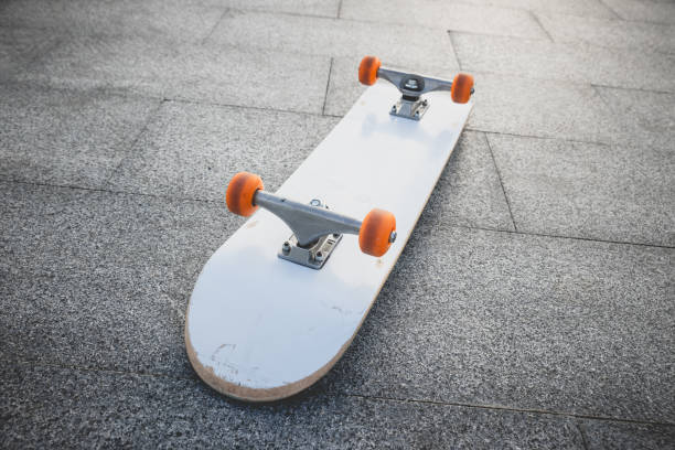 istock Skateboard outdoors in sunrise city 2149666336