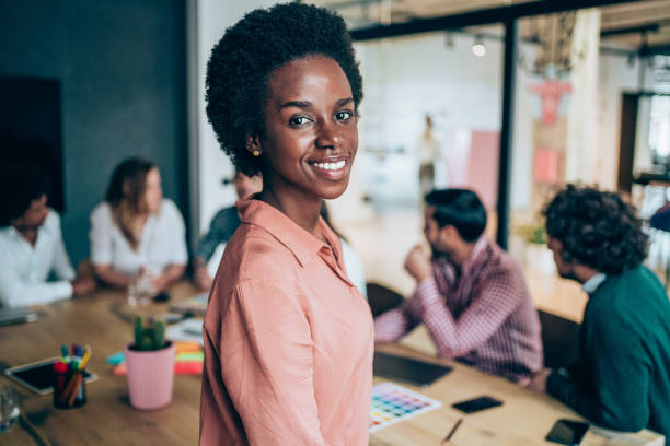 istock Confident businesswoman and her team. 2149667278