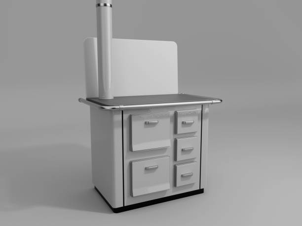 istock wood-burning stove or charcoal stove 2149667300