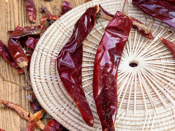 istock a photography of a basket with chilis on it on a table. 2149667493
