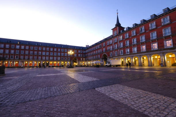 istock Plaza Mayor sunrise view Madrid Spain 2149670280