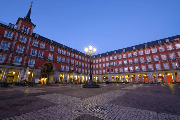 istock Plaza Mayor sunrise view Madrid Spain 2149670406
