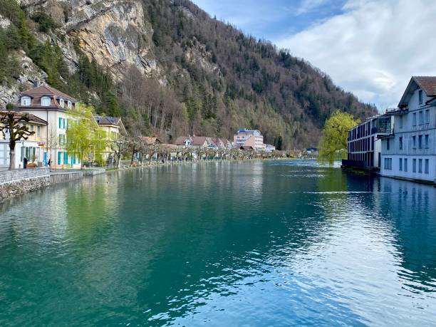 Switzerland- Interlaken and Unterseen- Aar river