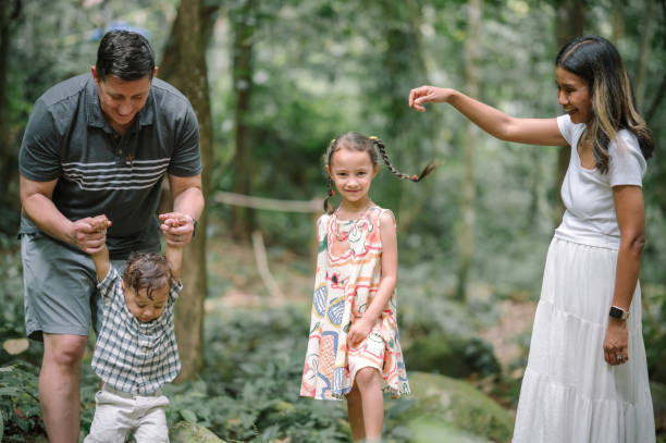 istock Diverse family travel exploring hiking Together 2149672944
