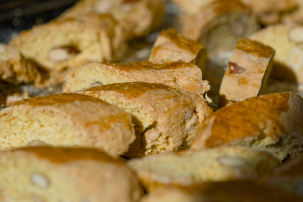 istock Freshly baked Italian almond cookies, called cantuccini. 2149673085