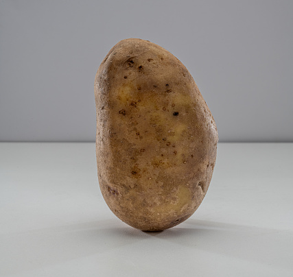 River stone on white background,