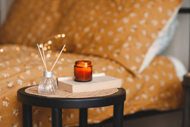 istock Cozy home atmosphere with liquid perfume 2149675506