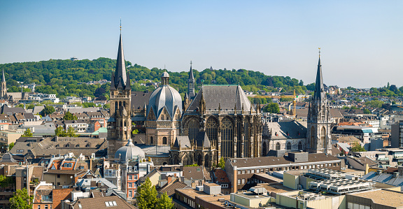 City of Aachen during summer