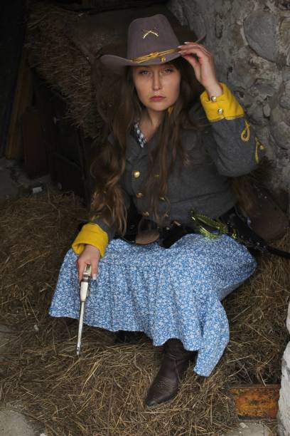 On May 27, 2024 this group of actors dressed in gold rush era attire call in visitors to see the show they are presenting