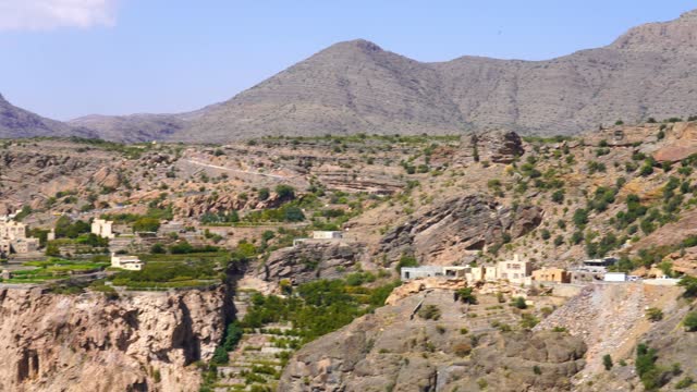 Village and terrace fields in Jebel Akhdar mountains, Oman