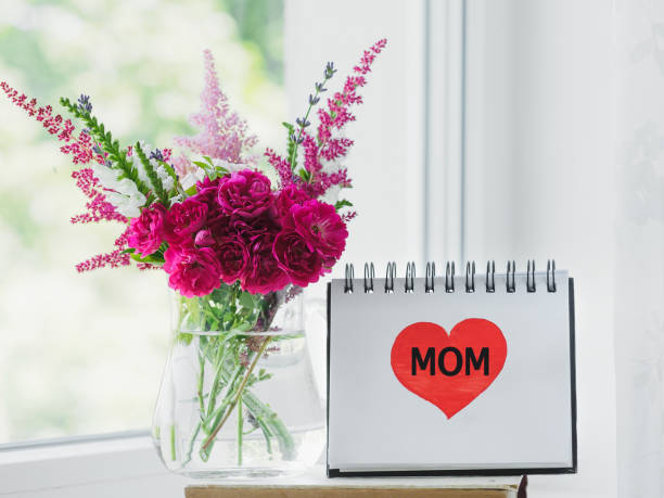 istock Notepad with the word MOM. Greeting card 2149690047