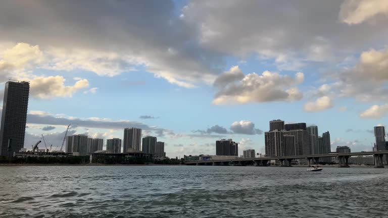 Miami view from the sea