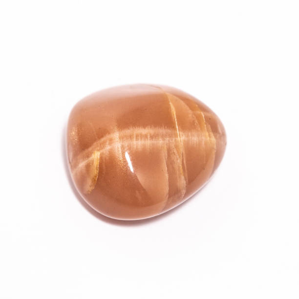 istock Tumbled Stone Grey Peach Moonstone Feldspar 2149691540