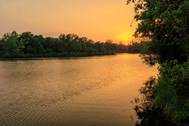 istock Golden Serenity - Sunset Glow on the Tranquil River 2149694702