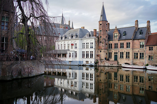 Bruges, Belgium. Historic city center of Brugge, West Flanders province.