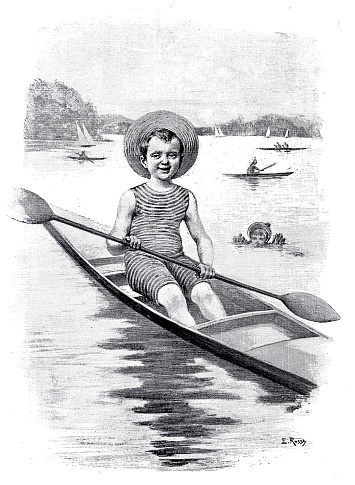 Little boy in boat portrait 1897
after Enrico Rossi
Original edition from my own archives
Source : Natura ed Arte 1897-98