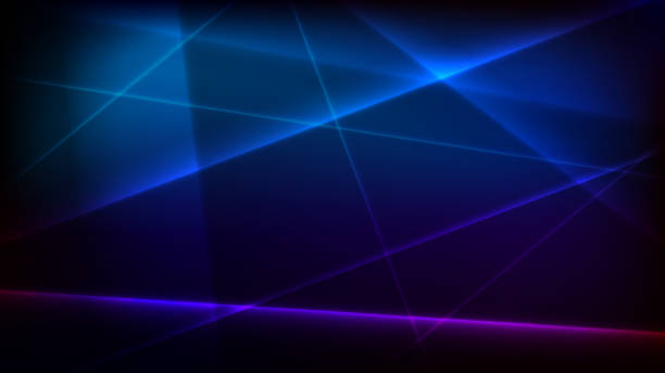 istock Dark background with neon lines. Foggy shine. Vector illustration. Abstract art. 2149699568