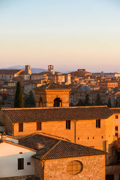 istock Perugia beautiful historical center at sunset 2149701883