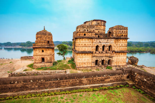 Chhatris in Orchha city, India