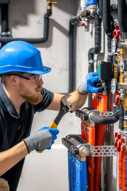 istock The technician checking the heating system in the boiler room. 2149705315
