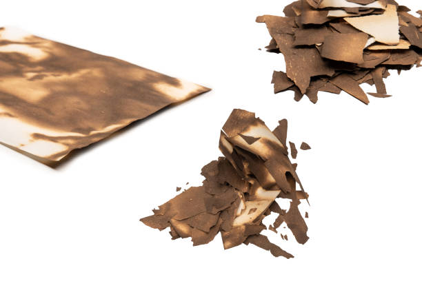 istock Burnt paper isolated on a white background. 2149707824