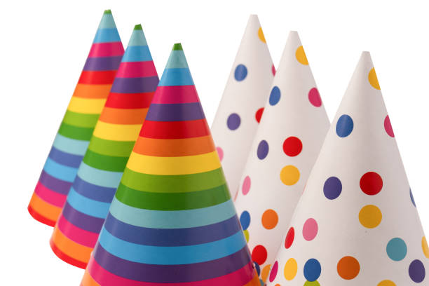 istock Colorful birthday cap isolated on white background 2149707862