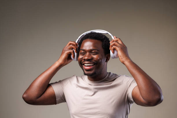 istock Young man with wireless headphones 2149711310