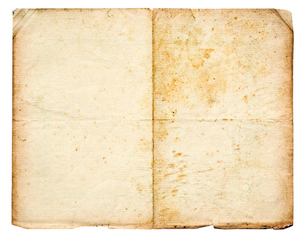 istock Real old paper texture isolated on white background ultra high rersolution 2149711388