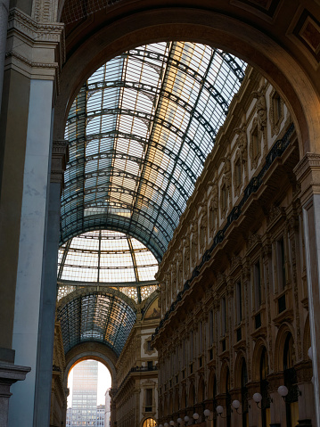 Gallery Vittorio Emanuele II in Milan, Lombardy, Italy
