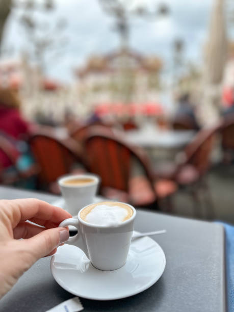 istock Coffee with milt overlooking the square in Sant Jean de Luz 2149714189