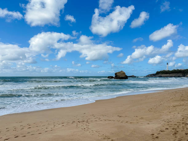 Biarritz beach, in the French Basque country