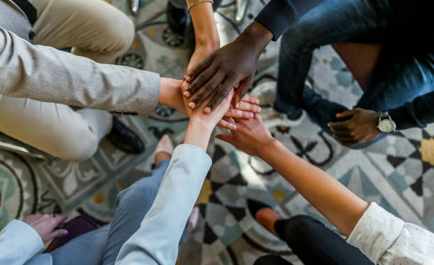 istock Business people showing their unity 2149717909
