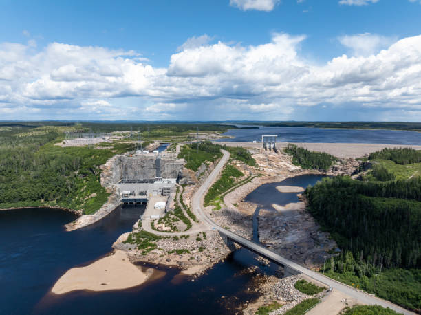 istock Aerial View of Hydro Electricity Dam, Quebec, Canada 2149718511
