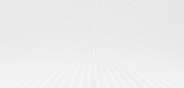 Linear abstract background, 3D lines in perspective, curve and wave lines in motion. 3d render.