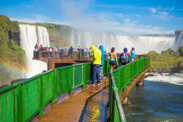 Iguazu Falls are waterfalls of the Iguazu River on the border of the Argentina and the Brazil. Its one of the New 7 Wonders of Nature.