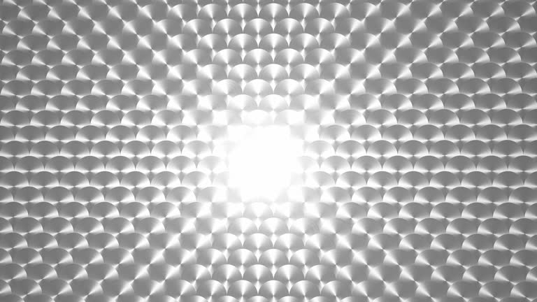 Light Moving on Metallic Silver Background