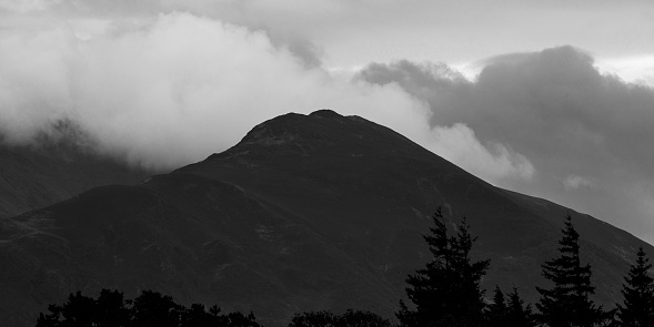 Ullock Pike on a cloudy day
