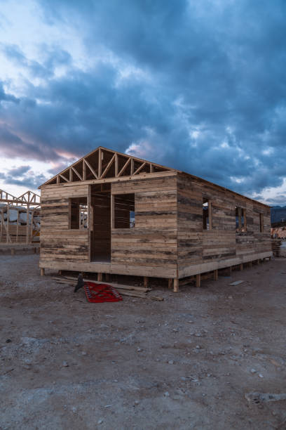 istock Wooden shack house construction 2149730492