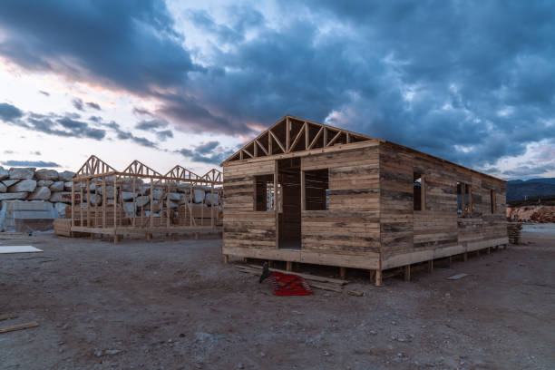 istock Wooden shack house construction 2149730572