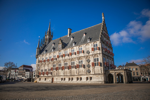 Rathaus am Marktplatz, Kalkar, Deutschland