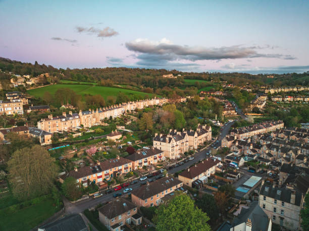 istock British housing in Bath, UK from Drone 2149735692