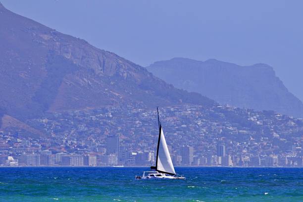 Sailboat on ocean waters